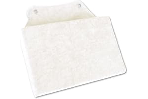 Arsvita Badewannen-Kissen mit Saugnäpfen, weicher Bezug in vielen Farben und Größen, Komfort Badekissen (16 x 25cm - Wellness Ausführung in der Farbe: Creme)