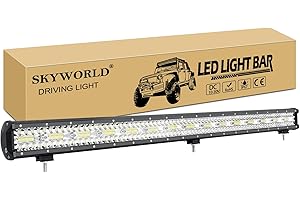 SKYWORLD 8D 42 pouces 107 cm 900W Barre de led 4x4, Rampe Feux Phare de Travail Barres lumineuses led pour Offroad Voiture Véhicule Camion Tracteur Quad Bateau