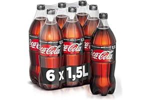 COCA-COLA 6 BOTTIGLIE COCA COLA ZERO ZUCCHERI 1,5 LITRI BIBITA FRIZZANTE BEVANDA CLASSICA