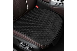 Colexy 2 Stück Universal Sitzauflagen Vordersitze 51 * 50 cm Sitzkissen Auto Vordersitze rutschfest Sitzauflagen Auto Sitzaufleger Anti Rutsch Autositzschoner Atmungsaktiv Sitzauflage (Schwarz)