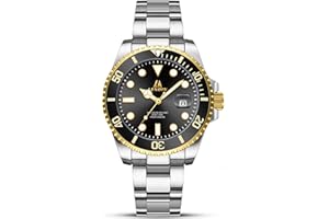 LN LENQIN Orologio Uomo Orologi in Acciaio Inossidabile Da Uomo Orologio Analogico Al Quarzo Impermeabile Orologi Da Polso Da Uomo Con Data Orologi Casual Alla Moda Luminosi