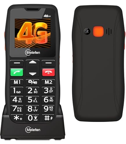 Maxcom - MM735BB SOS Téléphone Portable Senior avec Bracelet SOS étanche sans Fil