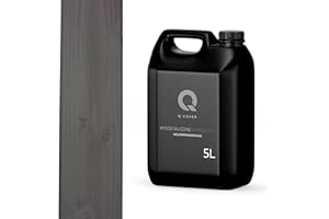 Q-COVER holzimprägnierung Anthrazit 5 L 2 in 1 holzschutz farbimprägnierung imprägniermittel holzschutzmittel imprägnierung abperleffekt alle holzarten holzgrundierung