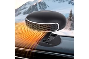 WEQNGIU Autoheizung, Upgrade 12V 150W Tragbare Autoheizungen 30s Schnelles Aufheizen Abtauen Defogger Demister Fahrzeug Wärme Kühllüfter Auto Windschutzscheibe Keramikheizung Stecker in Zigarettenanzünder