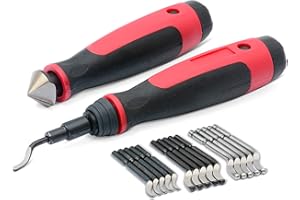 AFA TOOLING APPROVED FOR AUTOMOTIVE AFA Tooling Long Reach Extendable Neck Deburring Tool and Countersink Reamer w/ 16 Assorted High-Speed Steel Burr Removal Blades | Works on Copper Pipes, Metal, Resin, PVC, and 3D Printed Plastic