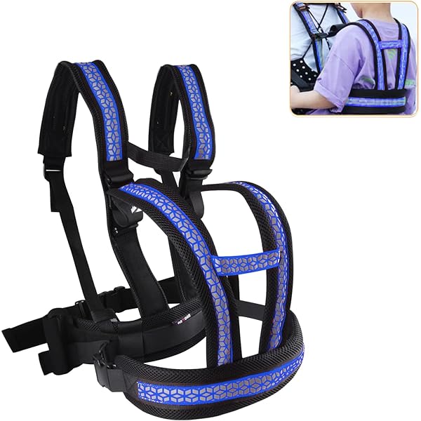 Kinder Motorrad Sicherheitsgurt - Verstellbarer 3-Punkt Gurt Mit Reflektorstreifen