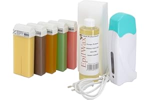 epilwax SAS – Kit d 'Hair Entnahme Solo Full/komplett zu La Wosk jednorazowy, różne zapachy, z kołem Grand model do nóg, pach i ciała