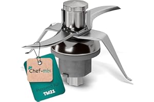 Chef-Mix Cuchillas TM21 Recambio para Cuchillas Thermоmix TM21 Cuchilla Thermоmix TM21 - Cuchilla Bimby TM21 Acero Inoxidable SUS420 Repuestos Thermоmix TM21 Recambios y Accesorios Thermоmix TM21