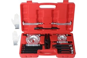 Faankiton 14 Pezzi Separatori Cuscinetti, Kit di Estrattori per Cuscinetti, Set di Estrattori per Separatori di Cuscinetti, Kit di Utensili per Separatore di Cuscinetti con Un Paio di Guanti