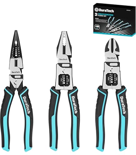 SK 3-Piece Pliers Set With EVA Organizer - 8" Linesman, 8" Long Nose, 7" Diagonal Pliers - View #10