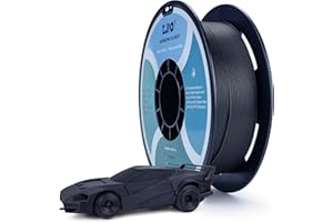 ZIRO Carbon Fiber PLA Filament 1.75mm, 3D Printer Filament Carbon Fiber PLA 1.75mm 0.8KG Spool - Black