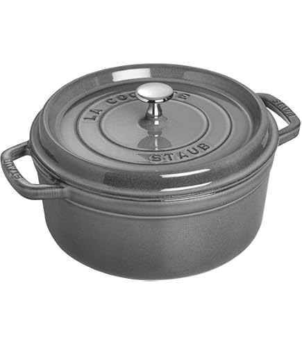 Cocotte Ronde En Fonte Émaillée 32cm Noir Mat - PUV402321