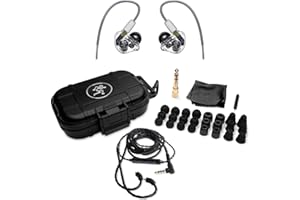 Mackie MP-320 Professional In-Ear Monitors (IEMs) With Sound Isolation and Triple Dynamic Drivers