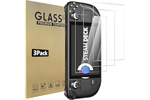 Bigqin 3 Pack Screen Protecor Compatible for Steam Deck 7", Tempered Glass Film HD Clear Scratch-Resistant Touch Sensitivivy, 9H Protector with Install Tools