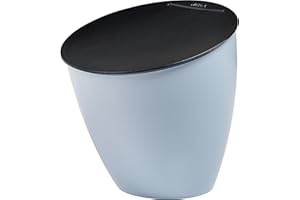 Mepal - Cestino per Rifiuti Organici Calypso - Piccolo Contenitore per Rifiuti con Coperchio - Ideale per l'Organizzazione della Cucina - Lavabile in Lavastoviglie - 2200 ml - Nordic Blue