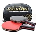 Senston Table Tennis Paddles Set - 2 Premium Rackets With Storage Bag, Perfect For Indoor & Outdoor Play