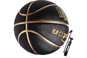 Senston Balon Baloncesto Tamaño 7 Interior/Exterior Balon de Baloncesto Adulto/Principiante