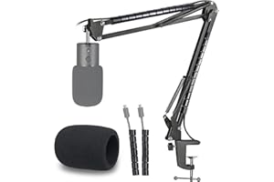 Razer Seiren X Supporto per Microfono con Filtro Anti-pop - Supporto Microfono a Braccio con Parabrezza, Compatibile Con microfoni Razer Seiren X di YOUSHARES