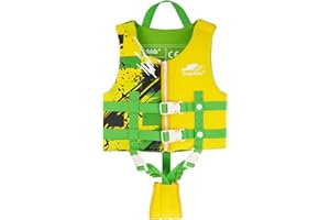 Gogokids Swim Vest Float Jacket - Kids Swimming Training Flotation Buoyancy Swimsuit with Adjustable Safety Straps for 15-35kg Child，Boys Girls Aged 2-9 Years, Perfect for Pool and Swimming lesson