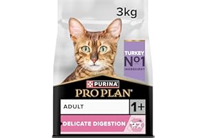 PRO PLAN Delicate Digestion Adult Dry Cat Food Turkey 3kg Pack