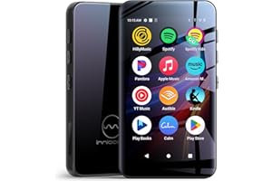 MP3 Players with Bluetooth WIFI,160GB innioasis MP3 Players with Spotify, Spotify Kids, Pandora, Play Store, Parental Manager App, Calm, 4" HD Full Touch Screen MP4 Music Player for Kids (Black)