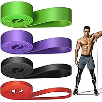 CLOPAE Fascia Yoga Elastico Fasce di Resistenza 9 anelli Elastici Fitness Bande Yoga Elastico