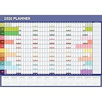 Evelay Wall Planner 2025 A1 Staff Holiday Size (84cm X 59cm) Year