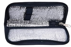 AVASEE Aeloa Custodia per diabetici, per diabetici, per diabetici, portatile, per pazienti, organizzatore medico, da viaggio, in 2 colori, colore blu navy