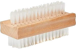 LEVIOC'S Nail brush Wooden Nail Brushes Double Sided Soft Nail Cleaning Bristles Manicure Pedicure