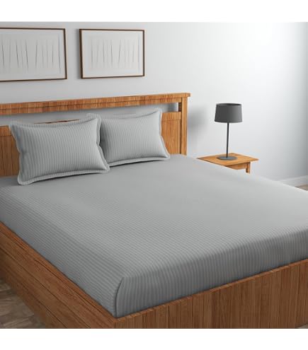 Sofrito Super King Size Bedsheet Set (108"x108") - 300 TC Cotton Feel Microfiber, Parrot Green, With 2 Pillow Covers - View #4