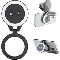 Impugnatura Per Cellulare 3 In 1 PGYTECH Con Ricarica Wireless MagSafe - Telecomando Bluetooth, Grigio - Foto 11