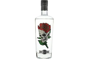 Crystal Rose Skull Vodka | Distilled 5 Times for a Premium Taste | Great Gift for Women & Men | Made in the UK | 37.5% Alcohol by Bohemian Brands | 70 cl