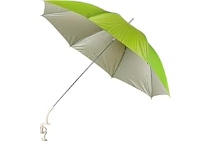 PROBEACH Garden Patio Balcony Beach Deck Chair Clip On Screw Clamp Umbrella Parasol UV Protection Sun Shade Rain Brolly (Green 147400)