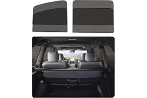 NebulaGlam 4 Pièces Pare Soleil Voiture Bébé, Pare Soleil Vitre Laterale Magnetique, Engrener, Bloquer Les Rayons UV, Protege Soleil Voiture par Enfants et Animaux (Fenêtre Avant+Fenêtre Arrière)