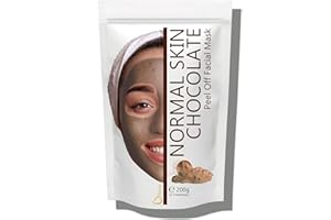 Oïléna - Masque Peel-Off au Chocolat Nourrissant | Masque Visage Anti Points Noirs | Alginate Visage | Masque Gélifiant 200g | Masque de Modelage pour Peaux Matures, Couleur Transparente