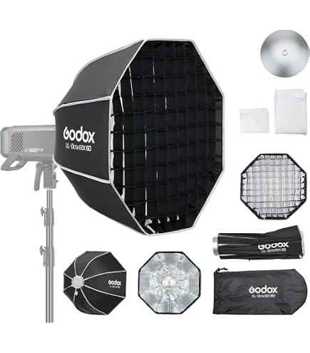 Godox QR-P70 Snelle Parabolische Softbox – 70 Cm, Met Diffusors En Draagtas, Voor Bowens-mount Lampen