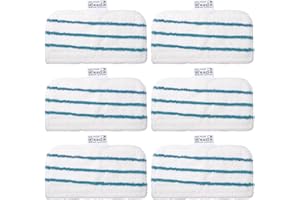Ansook Lot de 6 Lingettes Microfibres Rectangulaires pour Black+Decker Balais Vapeur Alternative à FSMP20 Remplacement pour FSM1630, FSM1616, FSMH13E5, FSM1321, FSM1605, FSMH13151SM