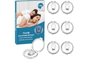 beseloa Anti Ronflement Dilatateur Nasal, 6 PCS Silicone Magnétique Clip Nasal Pince Ronflement Réutilisable Prévenir l'apnée intermittente,améliorer la qualité du Sommeil, empêcher Le ronflement
