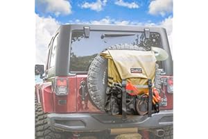 ALL-TOP Spare Tire Trash Bag, Heavy Duty Truck Tailgate Trash Bag, Cargo Storage Bag for Jeep, Truck, SUV or Car, Fit up to 40'' Tire (Gobi Tan)