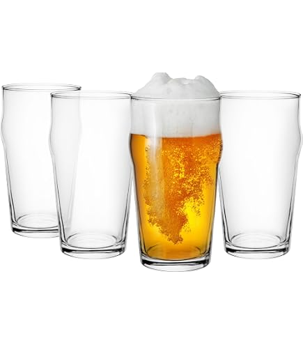 IKEA LODRÄT Bierglas, 50 cl, Klarglas Küche, Haushalt & Wohnen