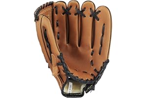 FAXIANTHER Baseball Handschuhe Sport Verdickt linken Baseballhandschuhe Schlaghandschuhe PU-Leder Baseball Batting Training Glove Softball Handschuhe Sporthandschuhe für Kinder Erwachsene