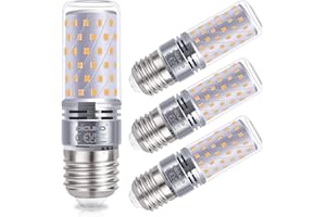 DiCUNO E27 LED Lampe 10W, entspricht zu 130W Halogen, 4000K Neutralweiß, 1400LM E27 LED Mais Glühbirne, nicht dimmbar, E27 Edisongewinde und Energiesparlampen, 4er Set