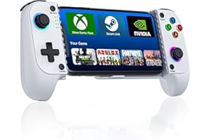 Fanxieast Ultimate Wireless Mobile Gaming Controller for iPhone/Android Universal Phone Controller With Hall Effect Joystick, Wake Up, Dynamic RGB Compatible With Xbox, Steam