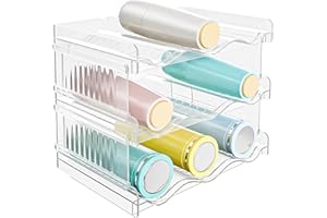 ZOFUN 3er Set Flaschenhalter Schrank Organizer für Küche und Kühlschrank 9 Flaschen Weinregal