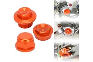 BIUGERCN Dado assale Posteriore Moto in Alluminio CNC con innesto per KTM SX SXF EXC EXCF XCW XC XCF 85/125/150/200/250/300/350/450/500 (Anni 2012-2021)