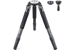 INNOREL RT90C Systematyczny Statywów z Włókna Węglowego Wysokość Robocza 160cm Max Obciążenie 40kg Max Rura φ40mm Bardzo Stabilny Statywy Profesjonalny, z 75mm Adapterem Miski, Torba na Statyw Kolce