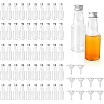 Kitnish Mini Bouteilles D'alcool De 80 Ml Avec Bouchons à Vis Argentés