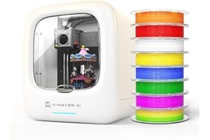 AOSEED 3D Printer for Kids, Beginner 3D Printer with 8 PLA Filament Set, Huge Toy Library & Modify, Wi-Fi & App Control, Create STEM Toys, High Precision, W/ 15+ Mini 3D Design Module, X-Maker Joy