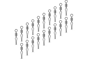 ‎AMZFISHING NEU AMZfishing® 20x Drop-Shot Wirbel | Karabinerwirbel Angeln | Wirbel Drop Shot | Wirbelset | Wirbel Angeln | Angel Wirbel | Angelwirbel Set | Angeln Wirbel | Angelzubehör Wirbel Set (20, 6)