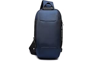FANDARE Nuevo Bolsa de Pecho Antirrobo Bolsos Cruzados Hombro Bolsa de Honda Mochila para 10,5 Pulgadas Tablet con USB Sling Bag para Viaje Ciclismo Senderismo Deportiva Acampada Daypacks Poliéster